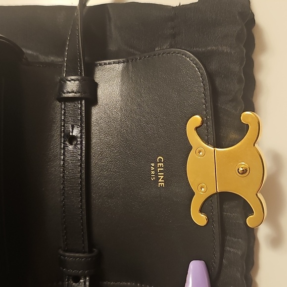 Celine Mini Claude in shiny calfskin - Picture 5 of 10